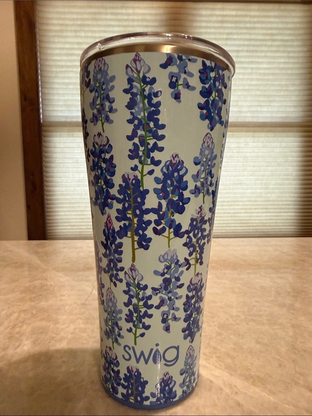 Swig Bluebonnet Floral Insulated Tumbler - Blue